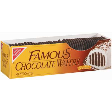 Famous Nabisco Famous Chocolate Wafer Cookies 9 oz., PK12 00159